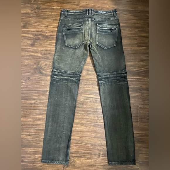 SOLD **** Balmain Biker Jeans Size 32 - Picture 2 of 4